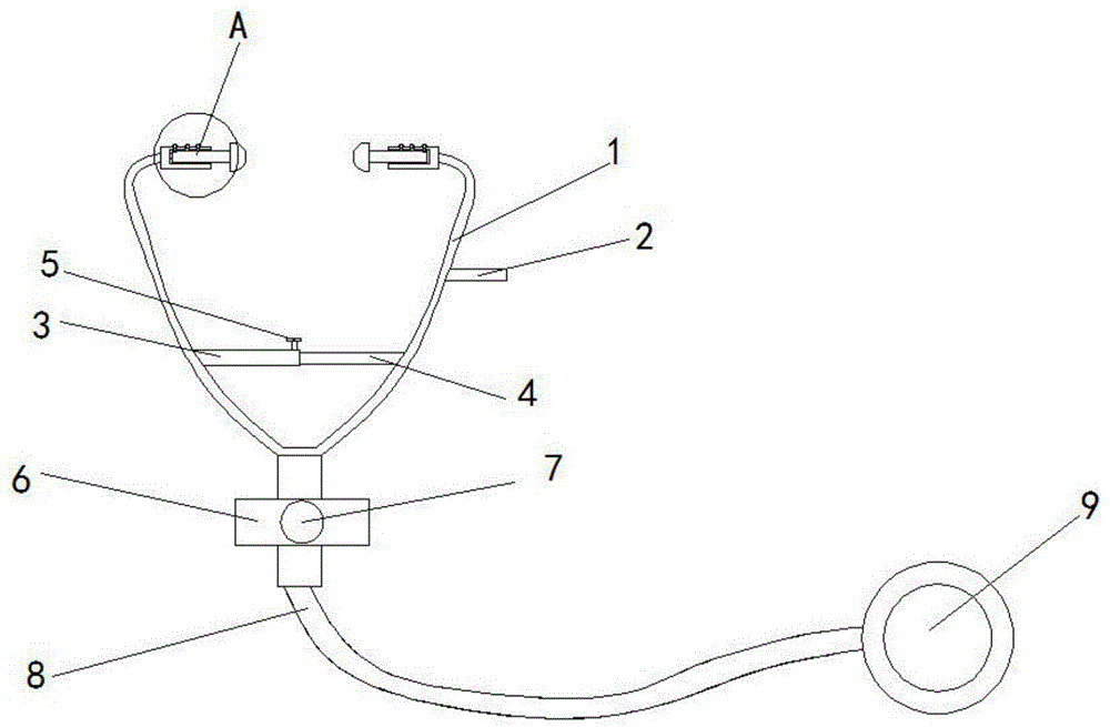 一种心血管内科用听诊器的制作方法