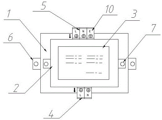 一种带保护壳的电源变压器的制作方法