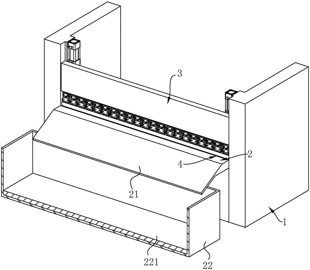 自动出料的钢板折弯机的制作方法