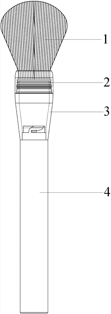 分体式环保再利用化妆刷的制作方法