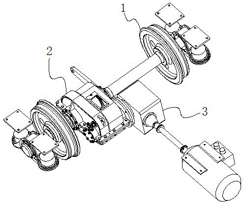 一种工程作业车的驱动轮对装置的制作方法