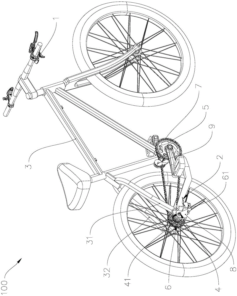自行车拨链结构及自行车的制作方法