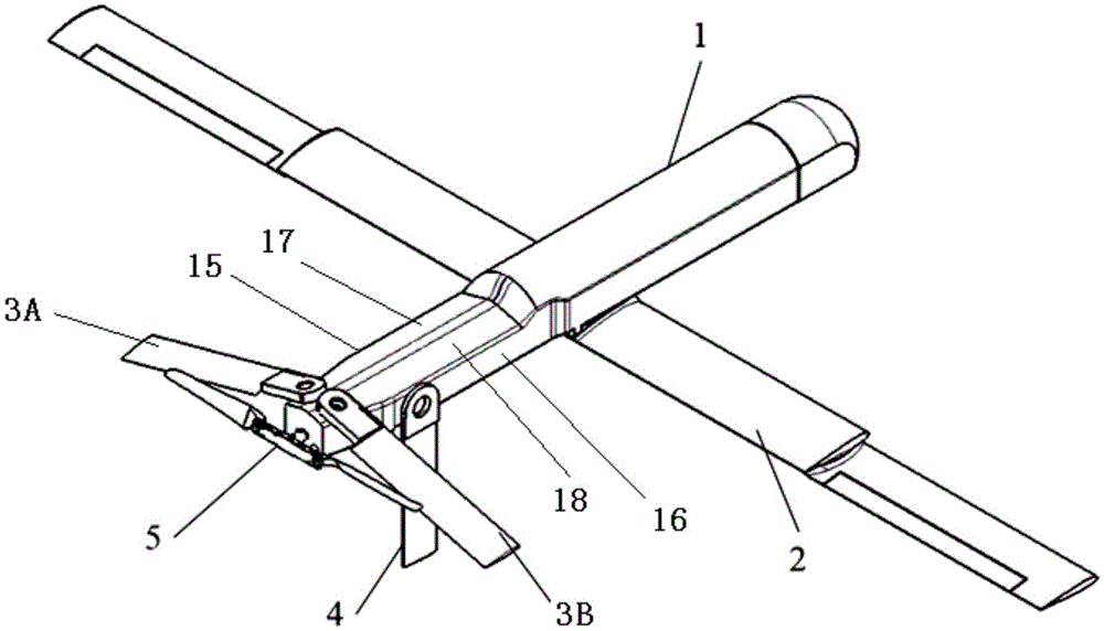 筒式发射的折叠翼无人机及其发射方法与流程
