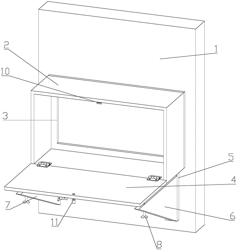 一种多功能壁挂式折叠桌的制作方法