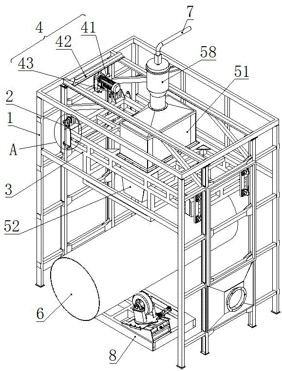 一种管道外防腐聚乙烯淋涂装置的制作方法