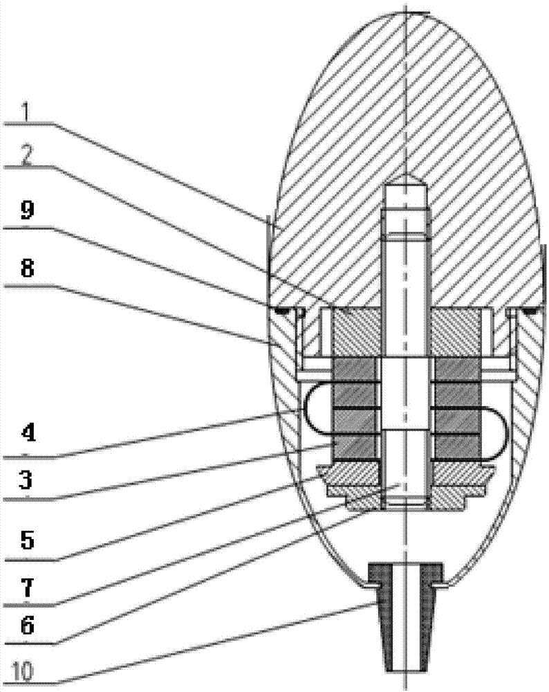 一种椭球型便携式超声换能器的制作方法