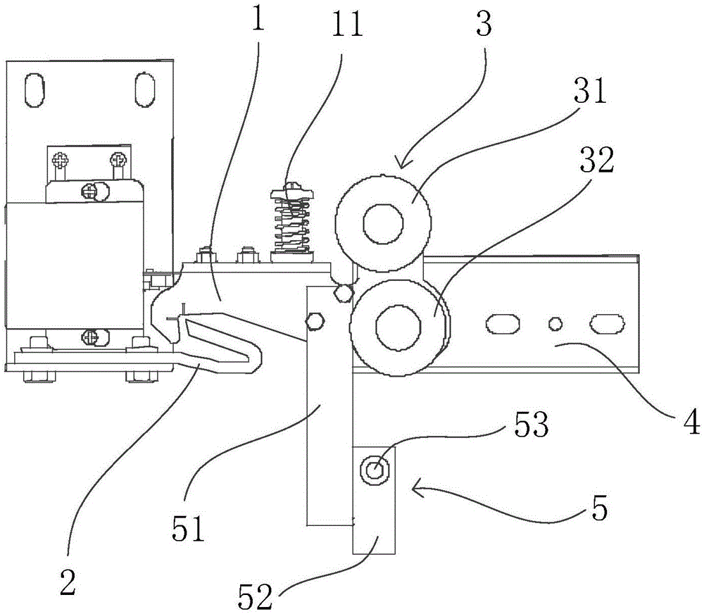 电梯分体按压式层门锁的制作方法