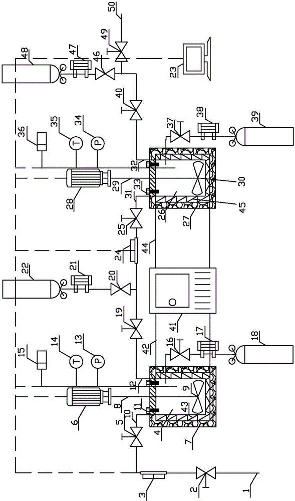 相变离子液体水合法捕集分离CO2/CH4 /N2系统装置的制作方法