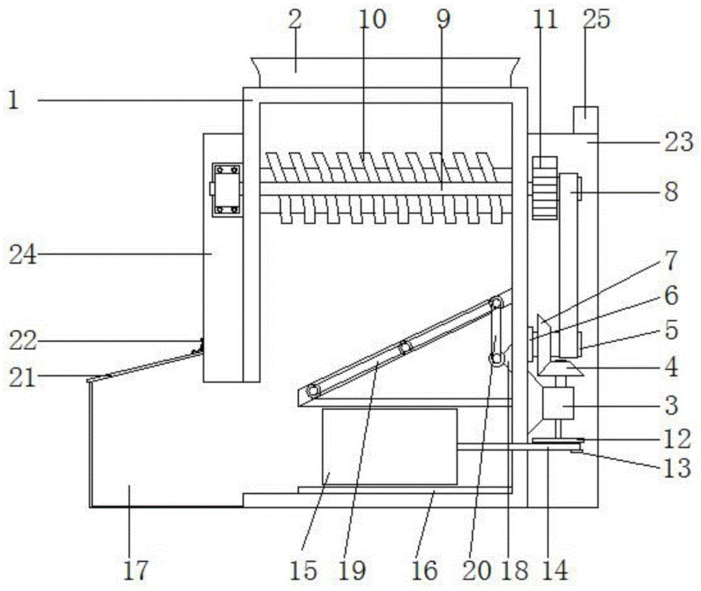 一种具有压实作用的学生用的碎纸机的制作方法