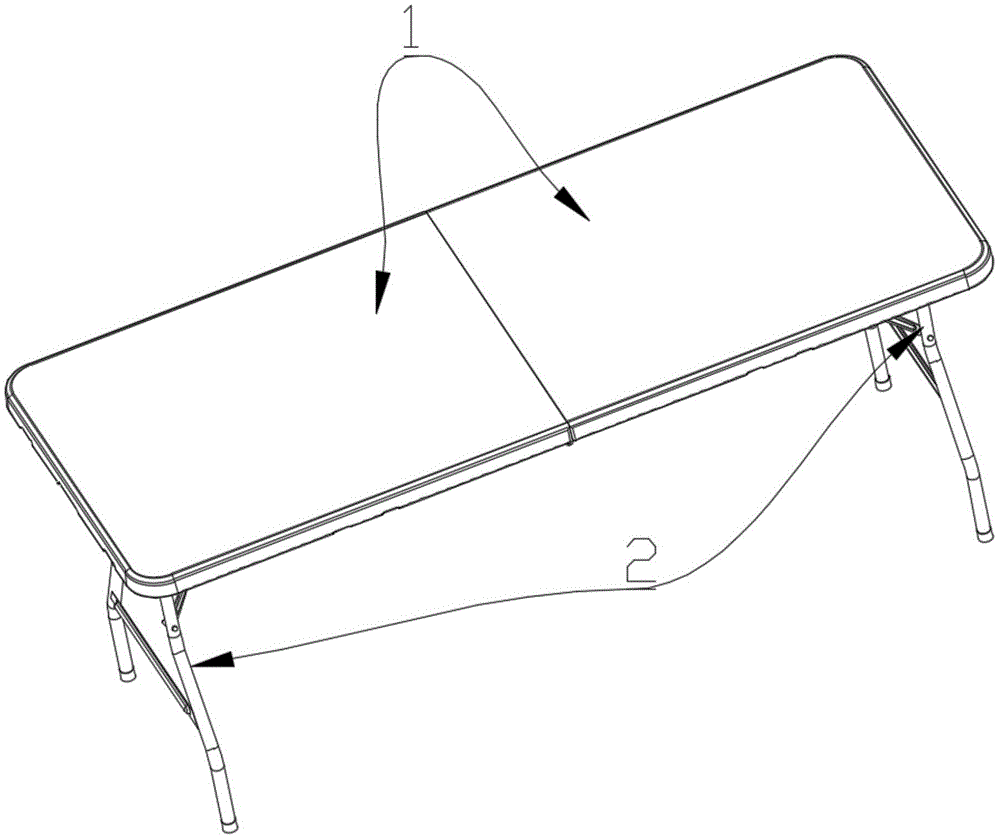 一种新型可折叠桌子的制作方法