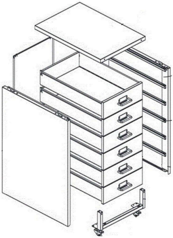 一种新型抽屉柜的制作方法