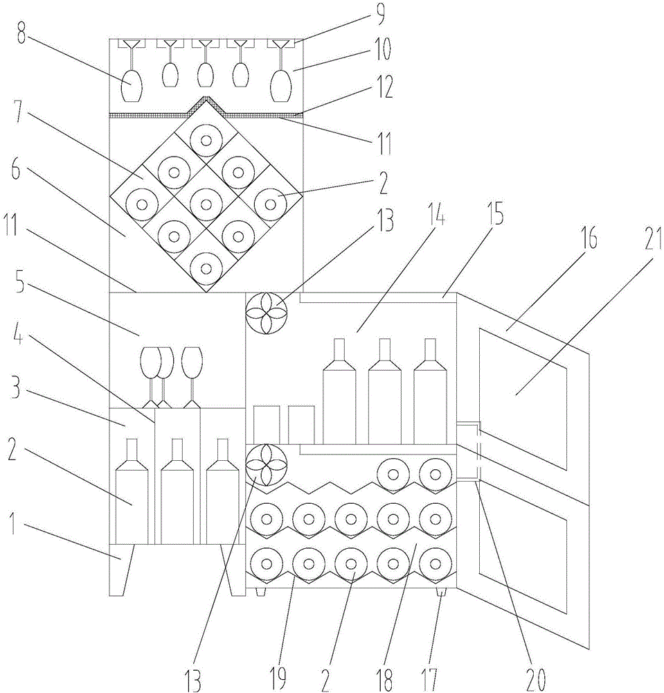 一种具有冷藏功能的酒柜的制作方法