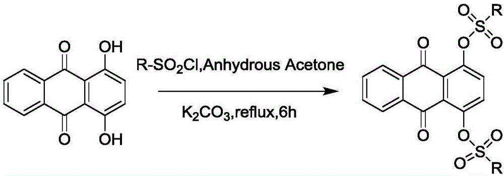 磺酰酯基蒽醌类衍生物及其制备方法和应用与流程