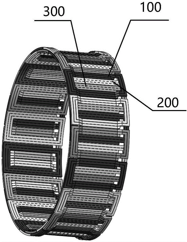 径向磁通无铁芯绕组、制备工艺及具有该绕组的永磁电机的制作方法