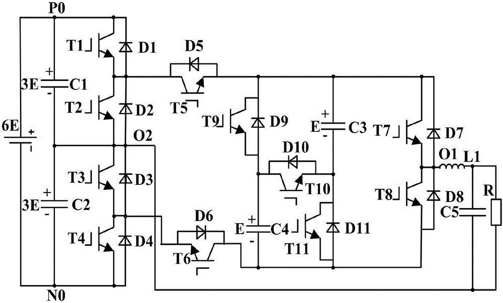一种七电平逆变拓扑结构及七电平逆变器的制作方法
