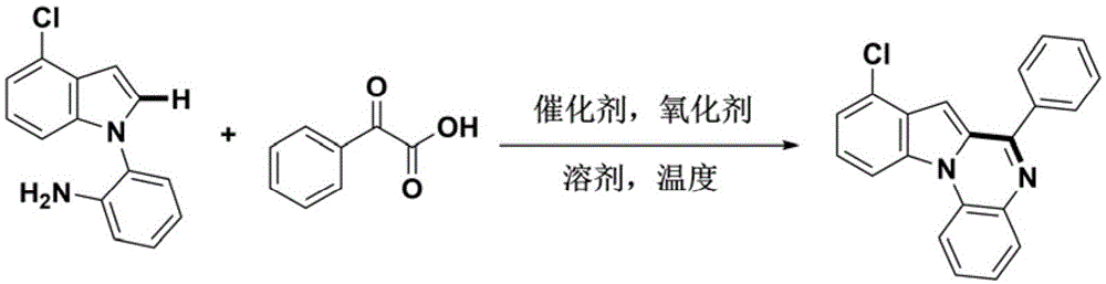 一级胺导向构建8-氯-6-苯基吲哚并[1,2-a]喹喔啉的方法与流程