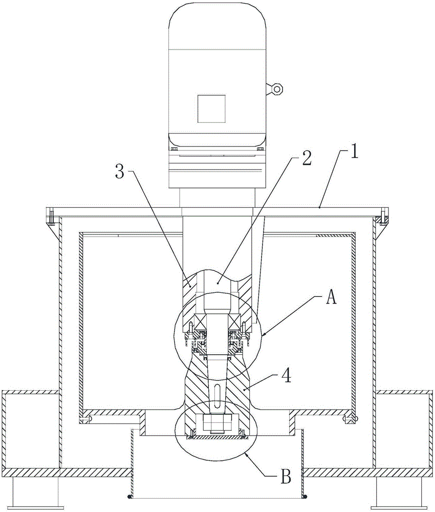 上悬式自动离心机的轴密封结构的制作方法