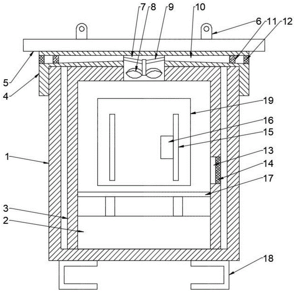 一种基于防尘散热技术的建筑工程用暗设箱体的制作方法