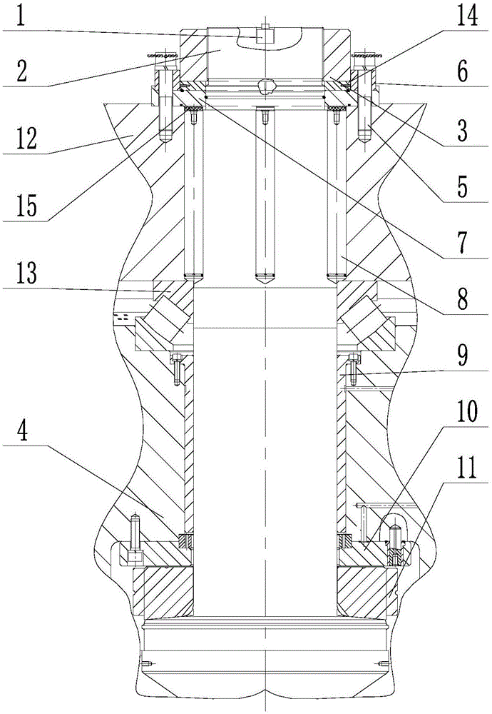 螺旋压力机的主螺杆轴向间隙调整机构的制作方法