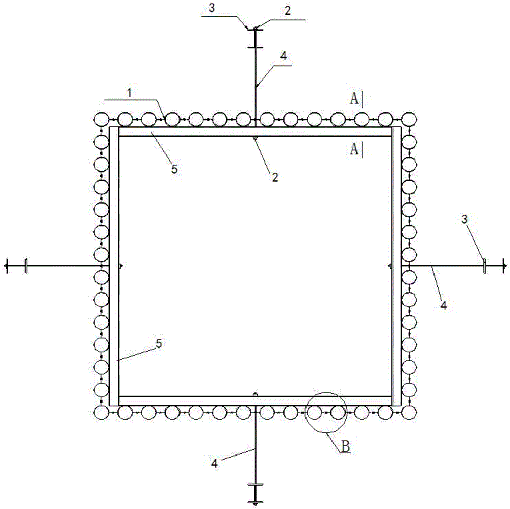 钢管拉森板桩降水围护结构的制作方法