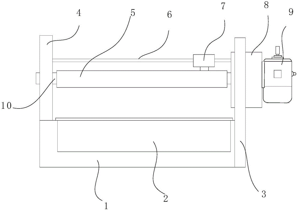 一种气柱袋固定辊架的制作方法