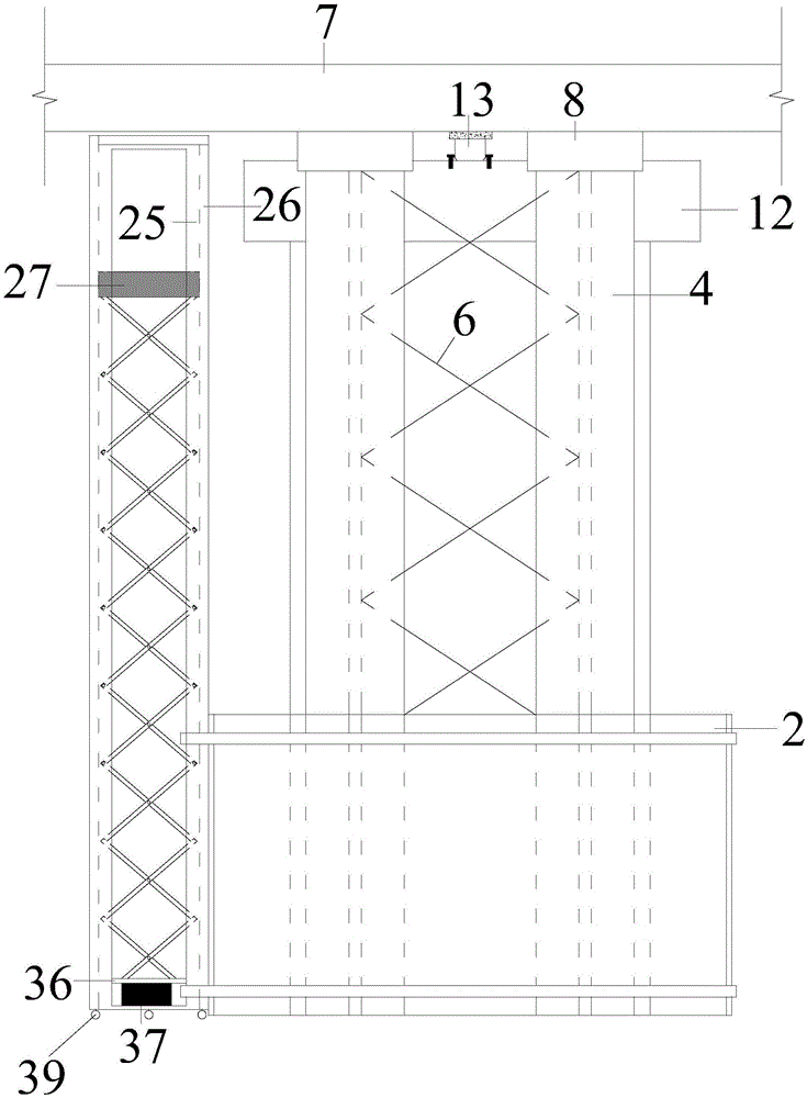 旧桥墩柱组合式加固体系及施工方法与流程