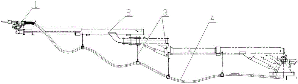 输送管路吊装机构及混凝土湿喷机的制作方法