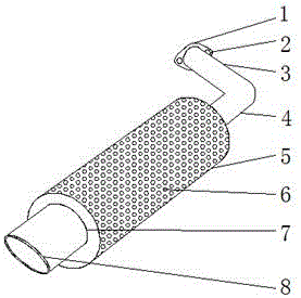一种具有尾气处理功能的尾气排放管的制作方法