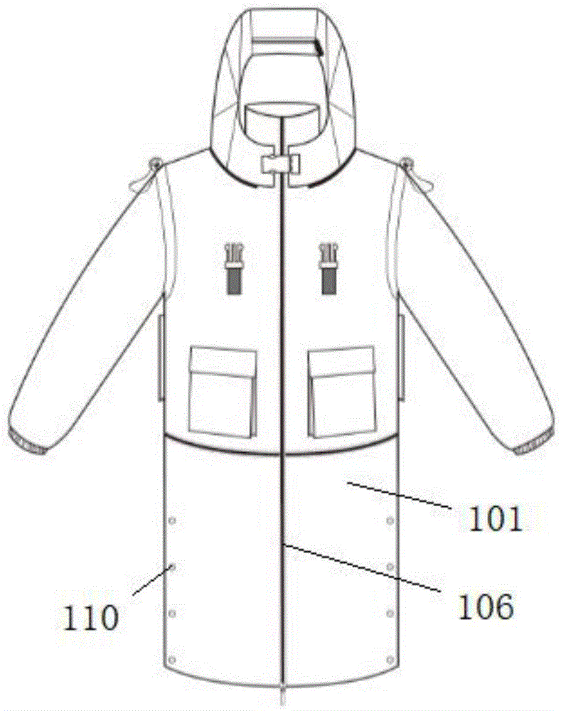 一种可用作提包或背心的服装加长片的制作方法