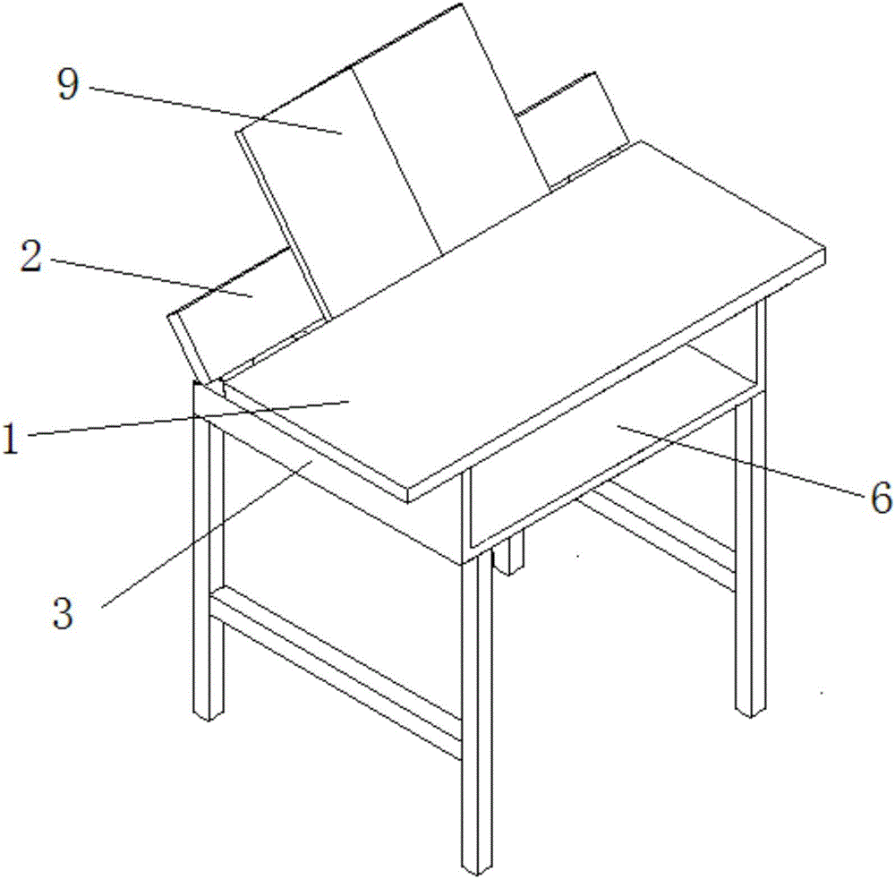 一种多功能学生桌的制作方法