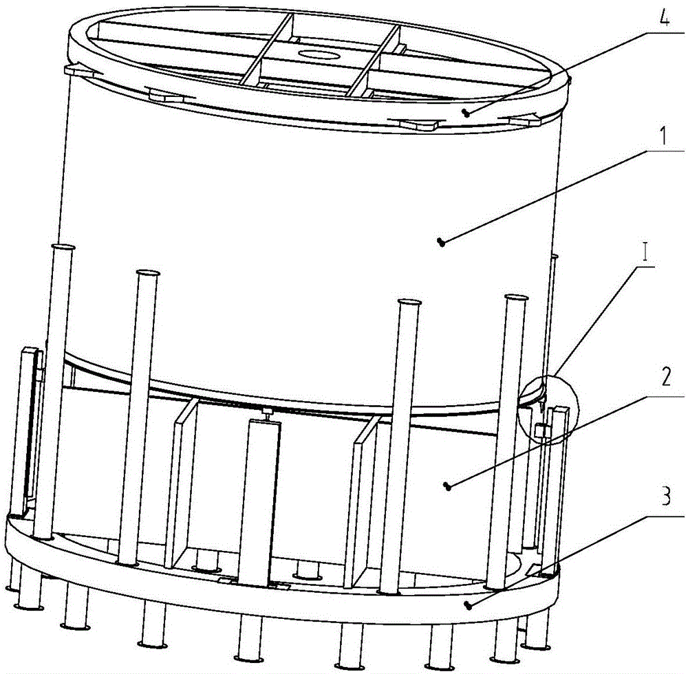一种超大直径筒段壳体与井字梁高精度套装工具的制作方法