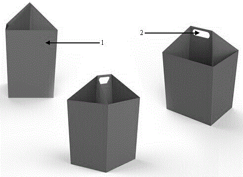 斜口垃圾箱的制作方法