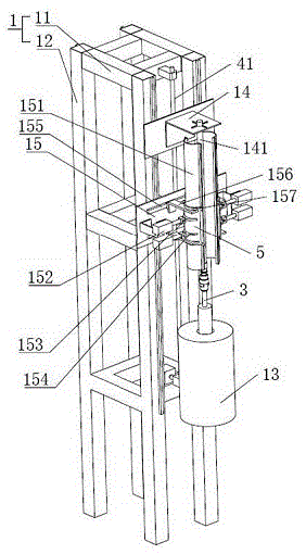 一种挂圆柄棒的电阻炉送棒装置的制作方法