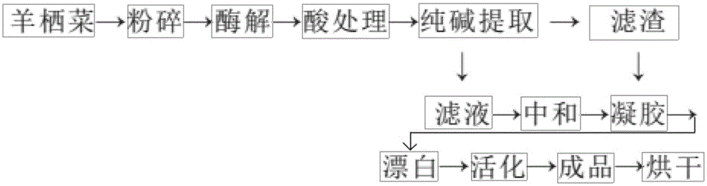 羊栖菜膳食纤维的制备方法与流程