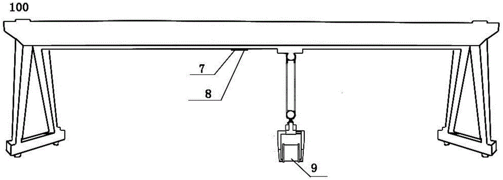 带线缆盘吊装夹具的行车装置的制作方法