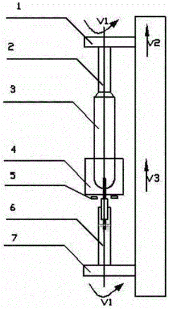 一种VAD烧结的光纤预制棒母棒拉伸装置及拉伸方法与流程