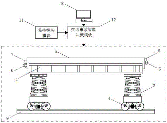 一种基于BIM技术的市政工程交通事故应急处理装置及方法与流程