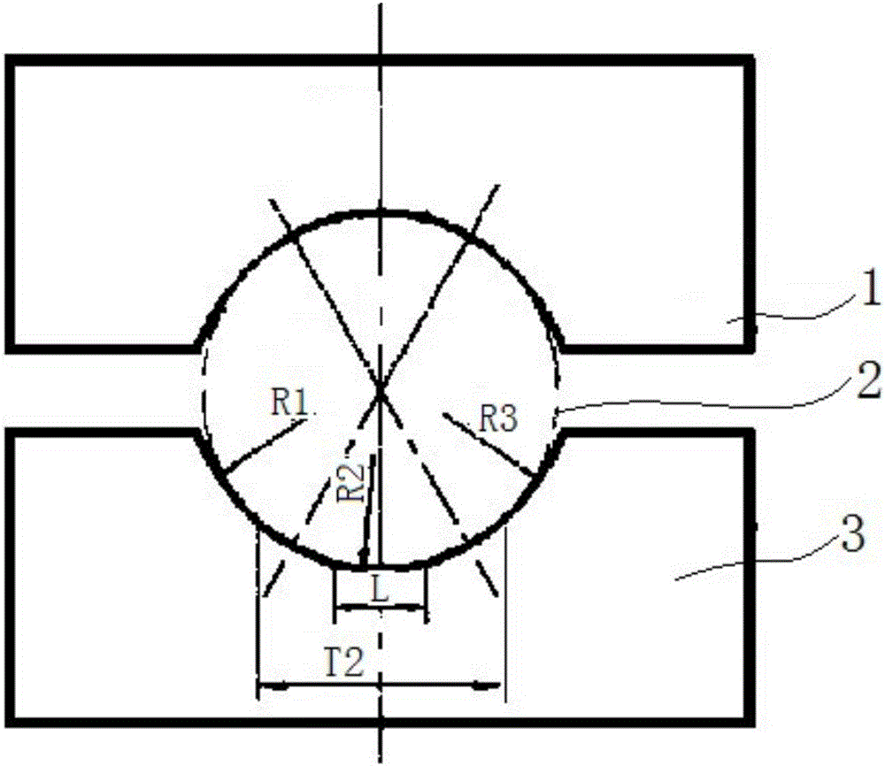 一种三段圆弧式滚动球轴承的制作方法