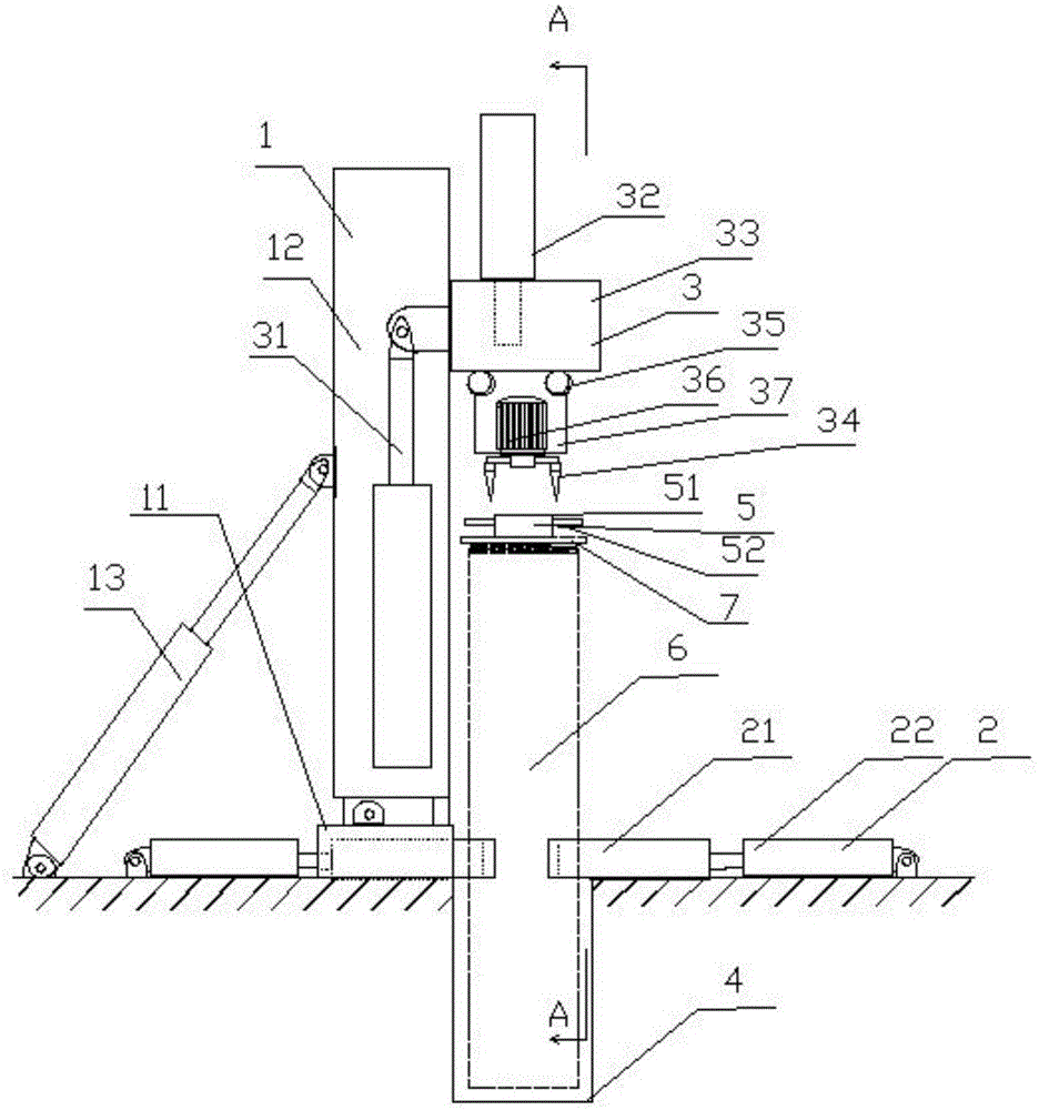 液压支架立柱螺纹导向套装配装置的制作方法