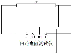 一种组合电气开关导电回路电阻快速测量方法及装置与流程