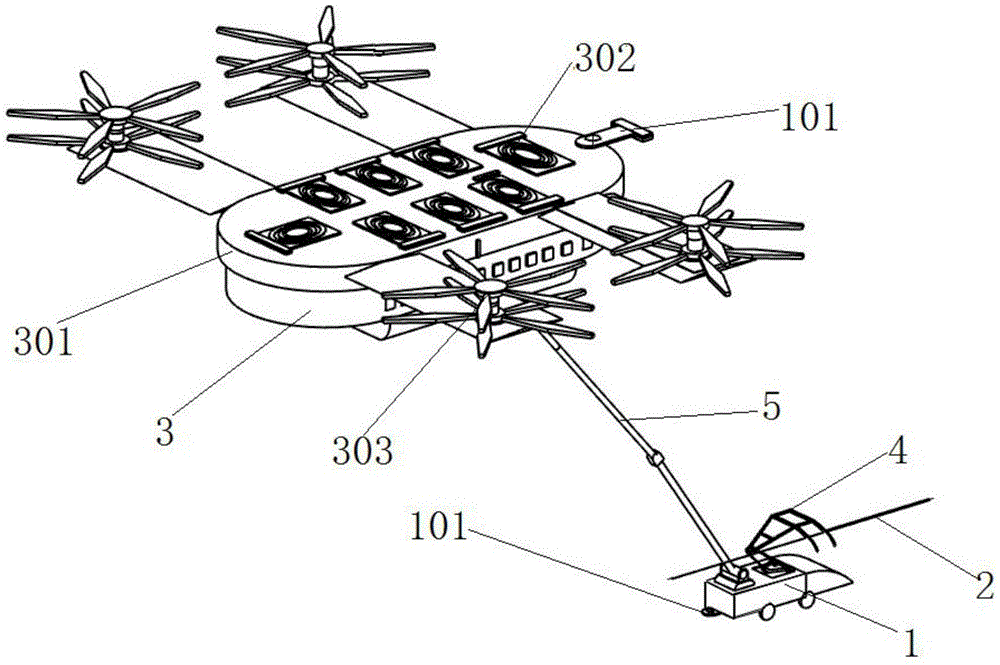 一种地空一体公共电车的制作方法