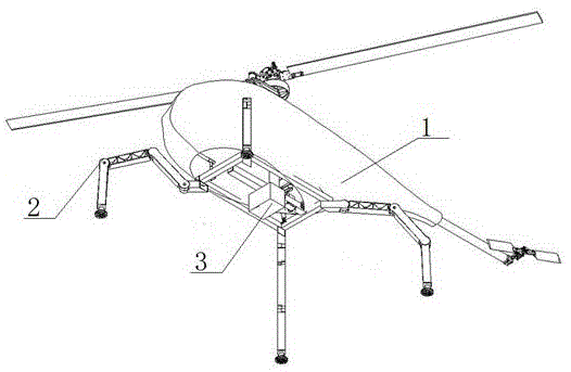 一种基于多足结构的垂直起降无人机自适应起落架系统的制作方法