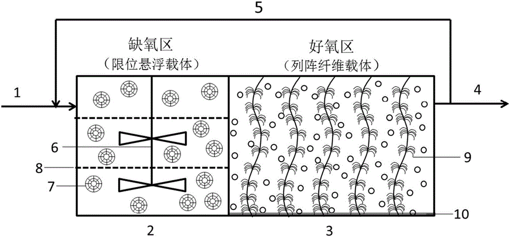 一种污水高效脱氮的生物膜反应器及方法与流程