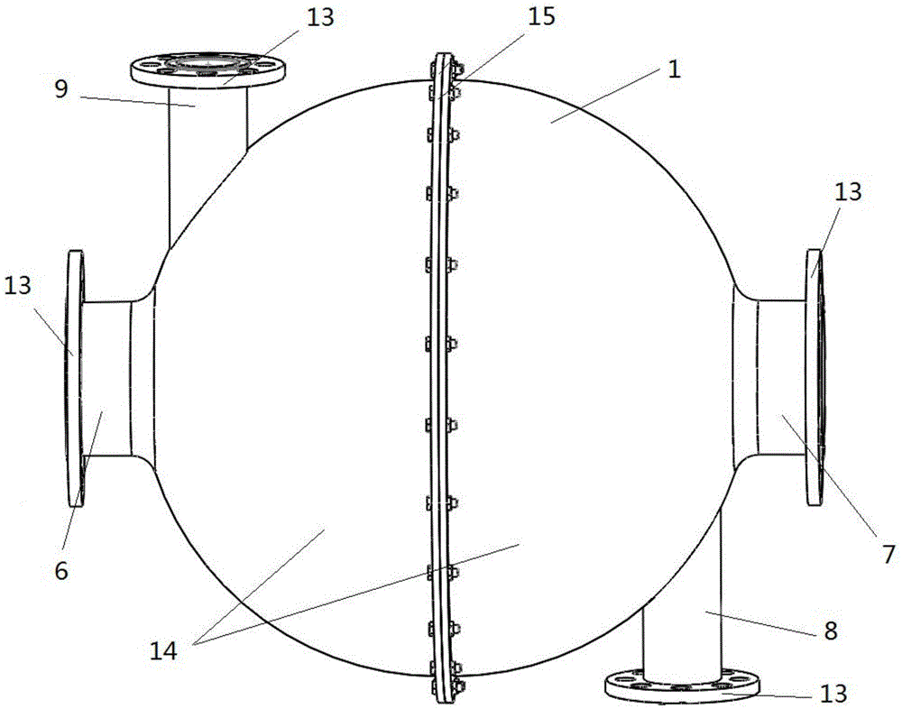 一种波浪形板灯笼结构的球形换热器的制作方法