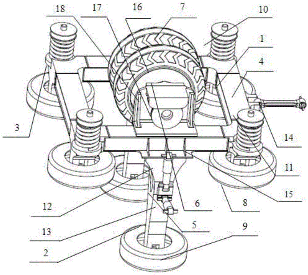 一种单轴跨座式单轨转向架的制作方法