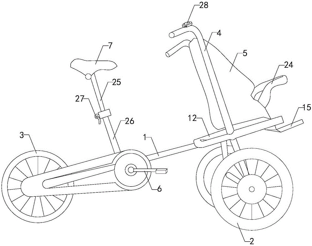 一种母婴自行车的制作方法