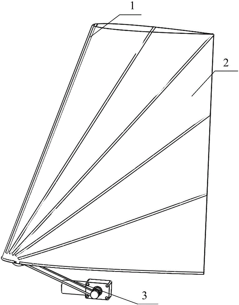 一种单自由度可折展翼帆的制作方法