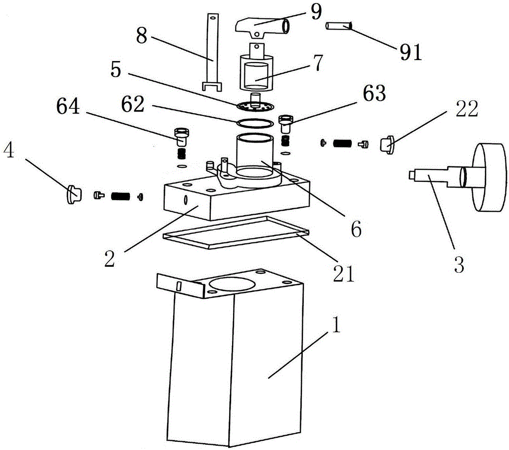一种单杆式调压控制的分离式压力机泵的制作方法