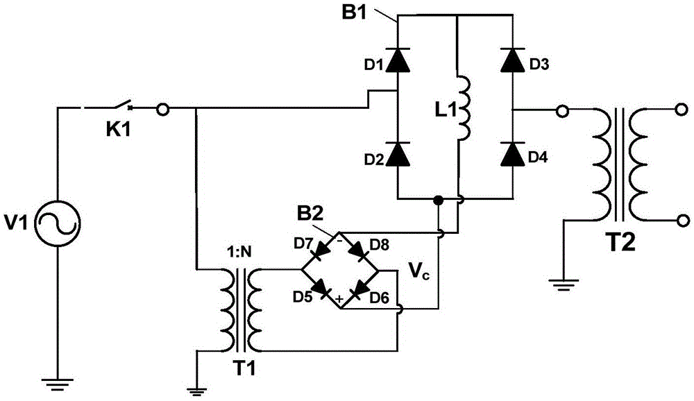 一种电压补偿型变压器励磁涌流抑制装置的制作方法