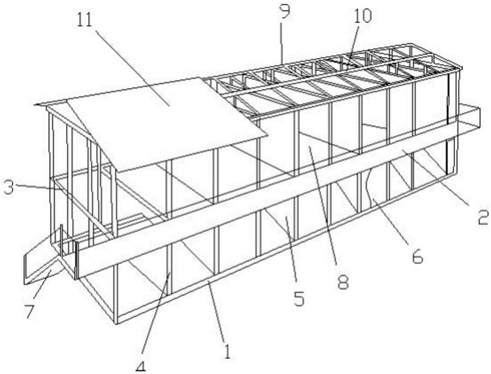 一种模块化装配式钢结构房屋建筑体系的制作方法